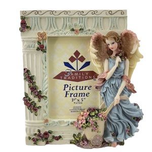Vintage Family Traditions Angel Picture Frame
